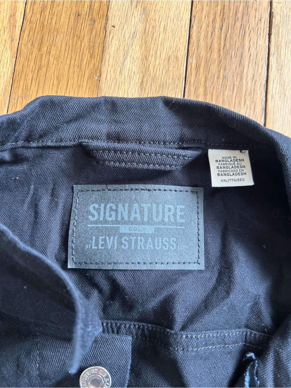 Signature Men's Black Denim Jacket - Picture 2 of 5